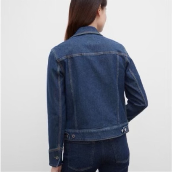 Club Monaco Indigo Denim Jacket Zip Front Size Small NWT - Picture 2 of 13